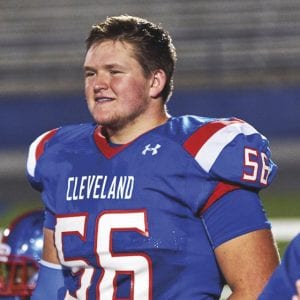 Alex Higgins Cleveland High School Football Player in Chattanooga