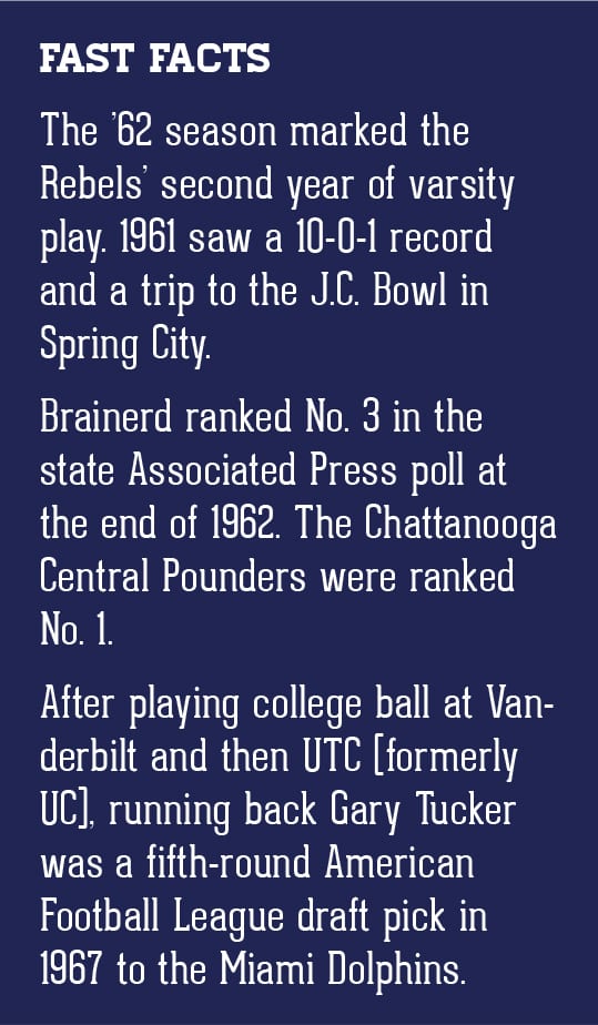 Brained High school football 1962 season fast facts chattanooga