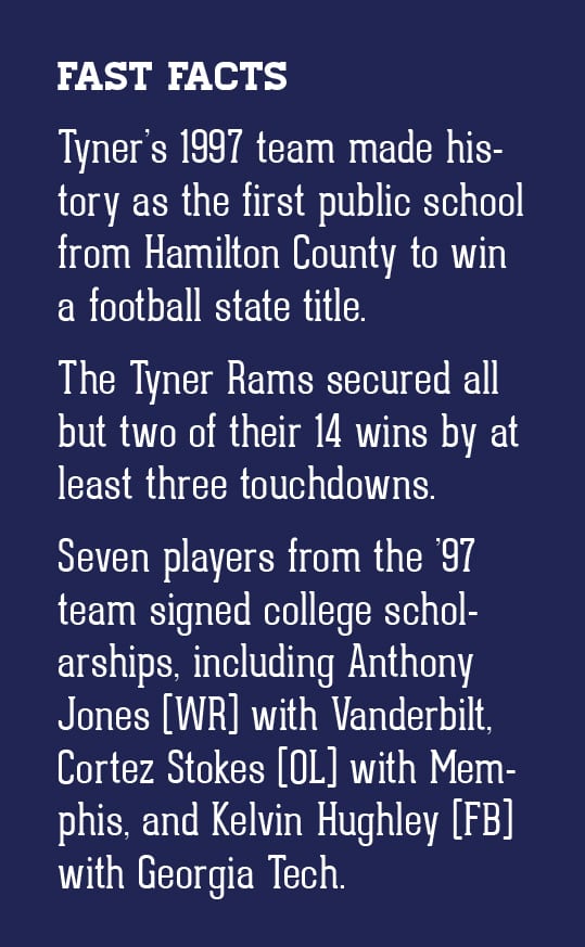 1997 Tyner Rams High School Football Team Chattanooga fast facts