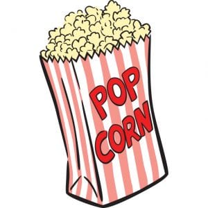 high school football concession stand popcorn illustration