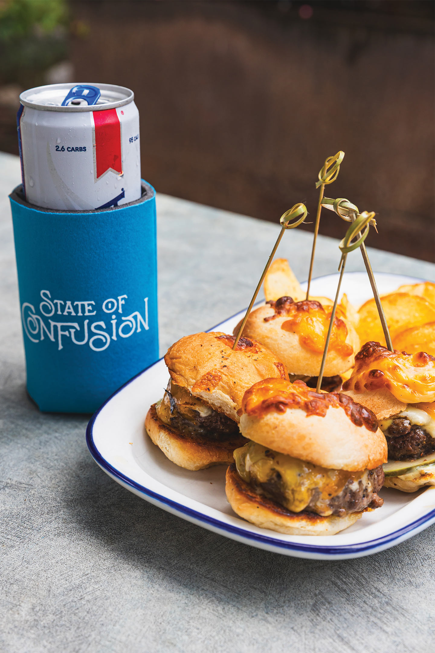 state of confusion burgers. 