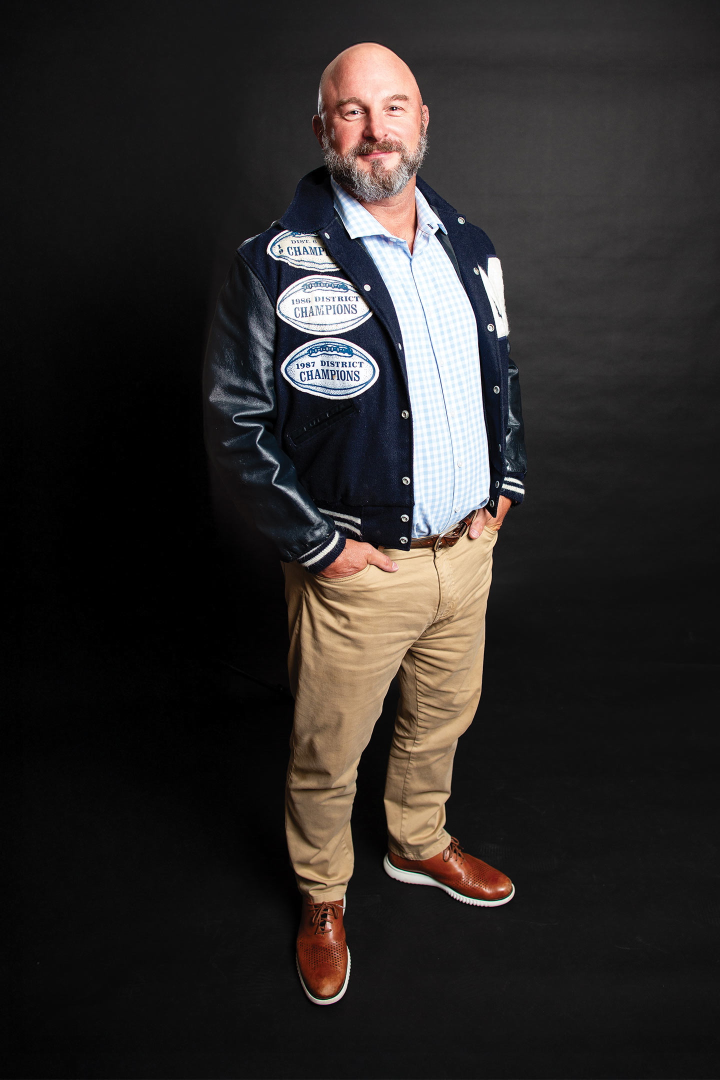 Jimmy Scotchie standing. 