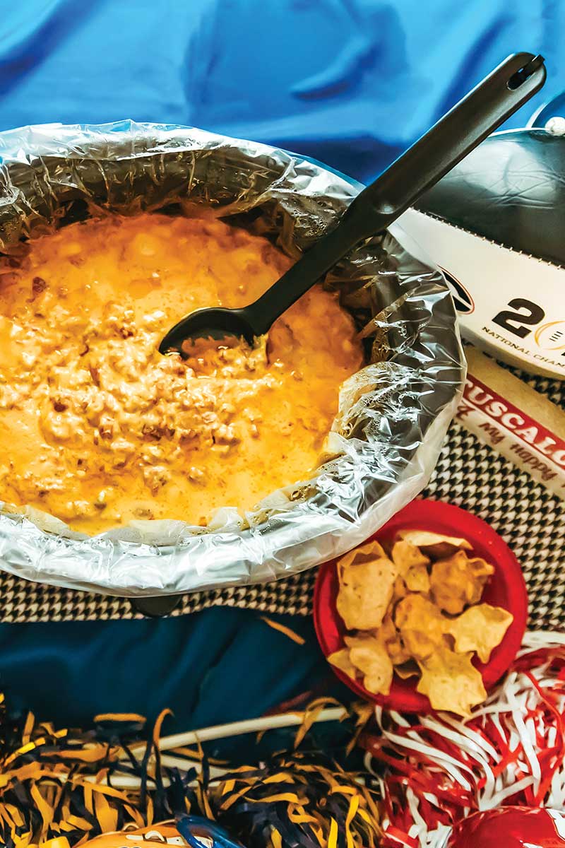 Cheese dip in crockpot