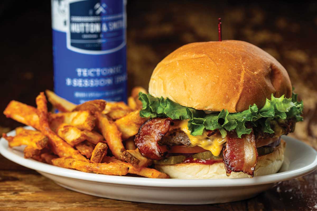 burger and fries