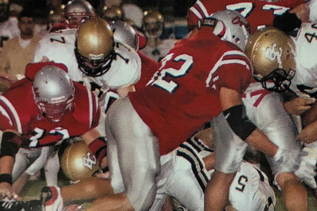 Football players playing